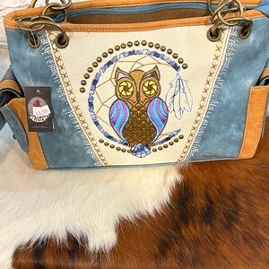 Owl Embroidered Women's Bag - Conceal and Carry